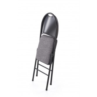 K566 krzesło składane, czarny / popiel (1p6szt)