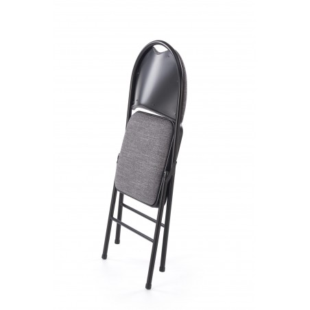 K566 krzesło składane, czarny / popiel (1p6szt)