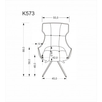 K573 krzesło beżowy (1p2szt)