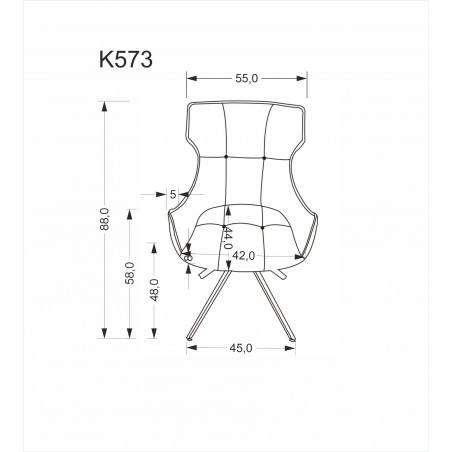 K573 krzesło beżowy (1p2szt)