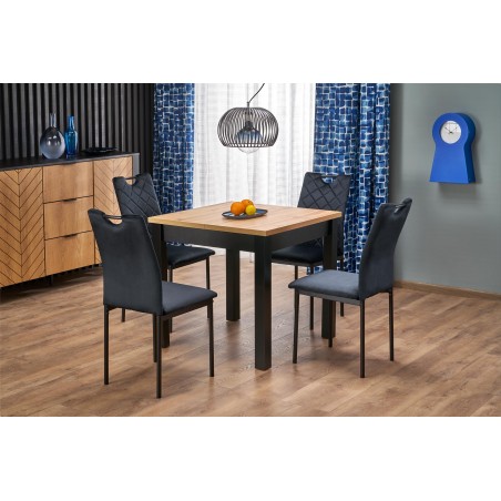 K577 krzesło czarny / czarny (1p4szt)