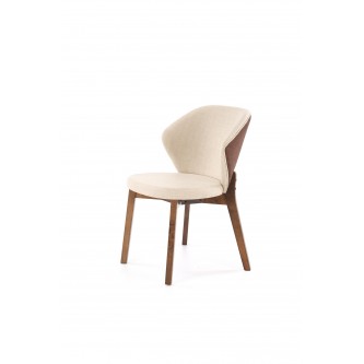 K583 krzesło, orzechowy / brązowy / beżowy (1p2szt)