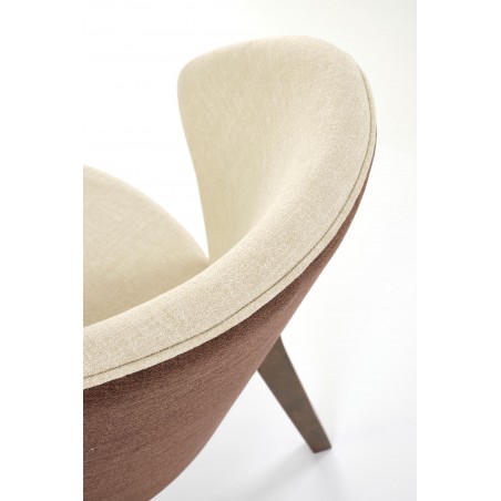 K583 krzesło, orzechowy / brązowy / beżowy (1p2szt)