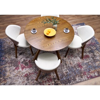 K583 krzesło, orzechowy / brązowy / beżowy (1p2szt)