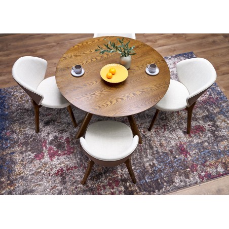 K583 krzesło, orzechowy / brązowy / beżowy (1p2szt)