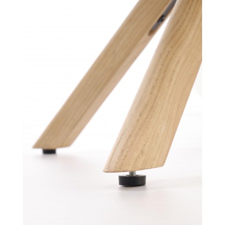 K585 krzesło ciemny beżowy / dąb naturalny (1p2szt)