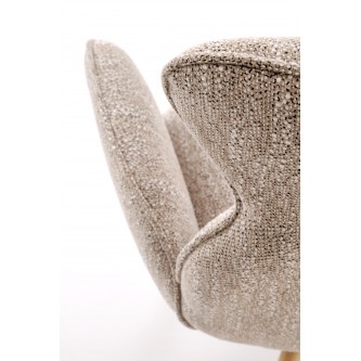 K585 krzesło ciemny beżowy / dąb naturalny (1p2szt)