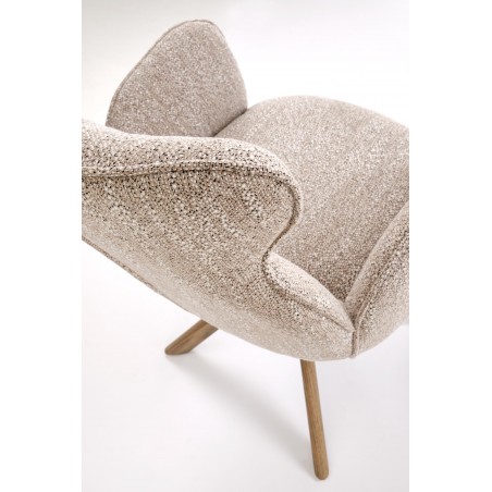 K585 krzesło ciemny beżowy / jasny orzech (1p2szt)