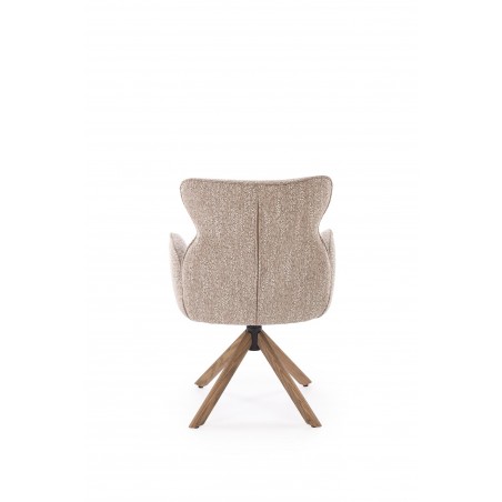 K585 krzesło ciemny beżowy / jasny orzech (1p2szt)