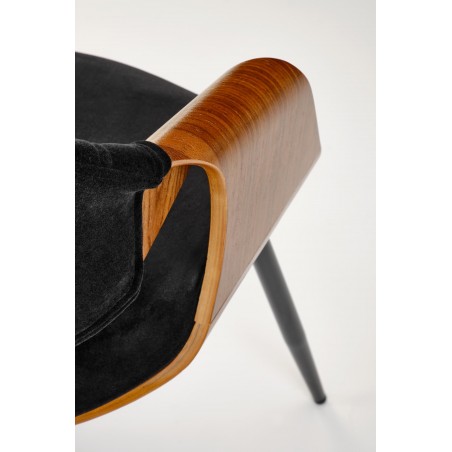 K586 krzesło, orzechowy / czarny (1p1szt)