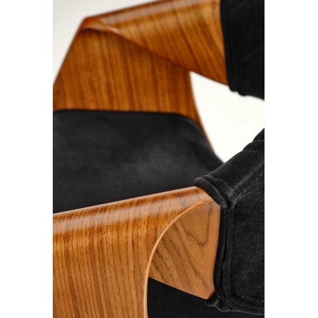 K586 krzesło, orzechowy / czarny (1p1szt)