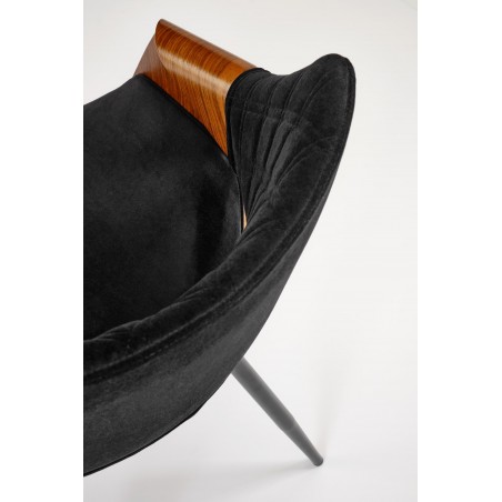 K586 krzesło, orzechowy / czarny (1p1szt)