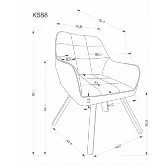 K588 krzesło beżowy (1p2szt)