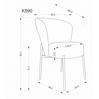 K590 krzesło beżowy (1p2szt)