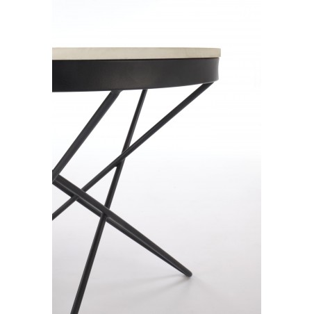 LEILA 2 ława, biały marmur / czarny (2p1szt)