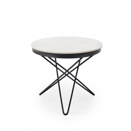 LEILA 2 ława, biały marmur / czarny (2p1szt)