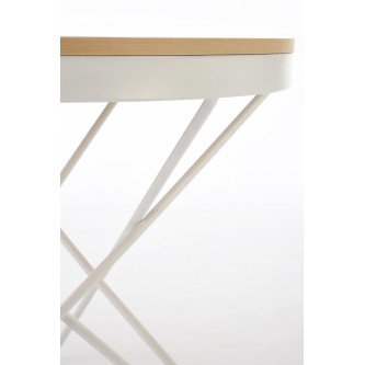 LEILA ława, naturalny / biały (1p1szt)