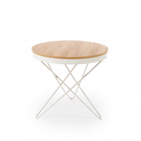 LEILA ława, naturalny / biały (1p1szt)