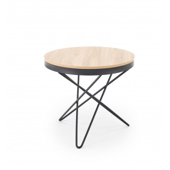 LEILA ława, naturalny / czarny (1p1szt)