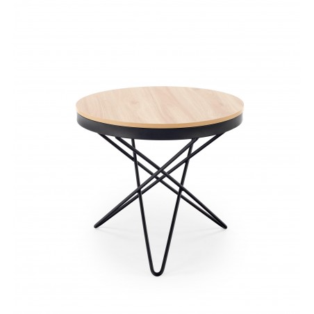 LEILA ława, naturalny / czarny (1p1szt)