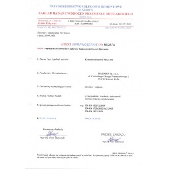 MACAR fotel gabinetowy, czarny (1p1szt)