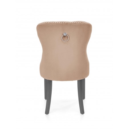 MIYA krzesło czarny / tap: beżowy(1p2szt)