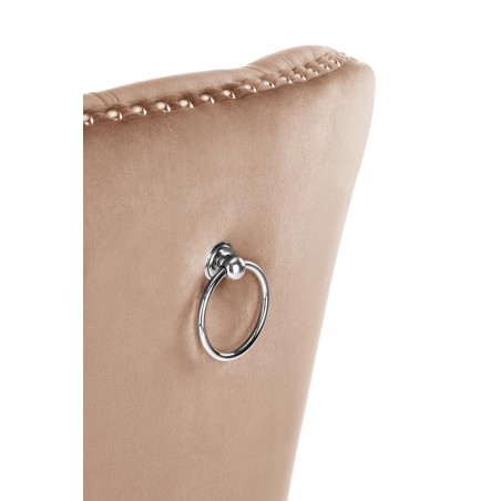 MIYA krzesło czarny / tap: beżowy(1p2szt)