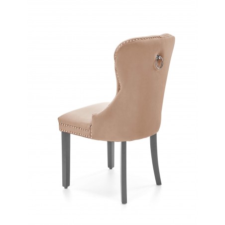 MIYA krzesło czarny / tap: beżowy(1p2szt)