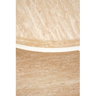 OREO zestaw dwóch ław, trawertyn / biały  (1p1szt)