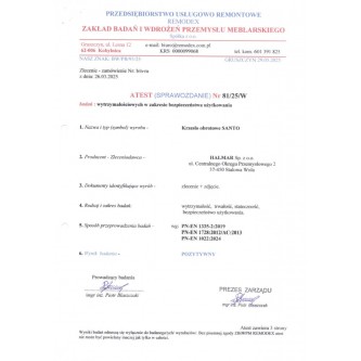 SANTO fotel obrotowy, czarny (1p1szt)