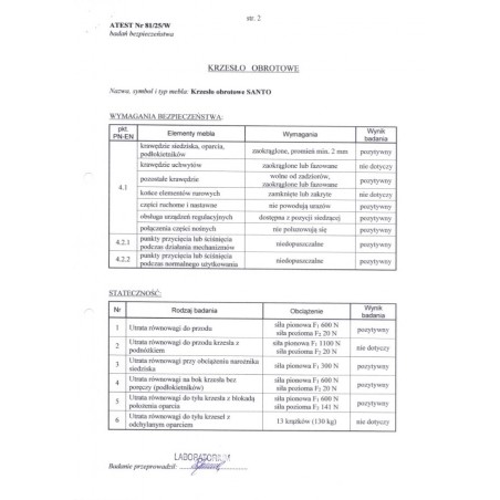 SANTO fotel obrotowy, czarny (1p1szt)