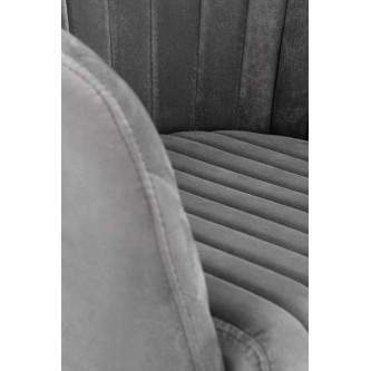 FRESCO fotel młodzieżowy popielaty velvet (1p1szt)