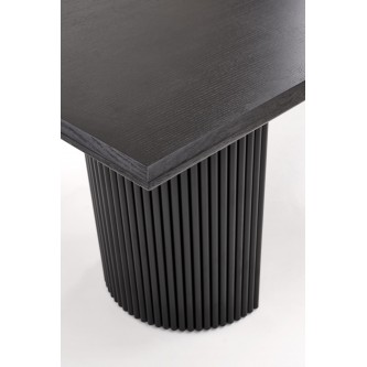 BOLERO stół rozkładany 160-250x90x78 cm dąb naturalny/czarny (3p1szt)