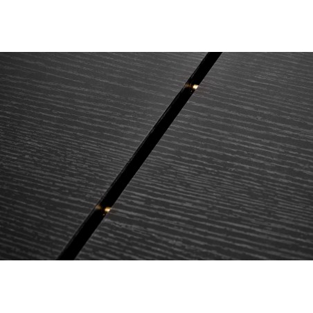 BOLERO stół rozkładany 160-250x90x78 cm dąb naturalny/czarny (3p1szt)