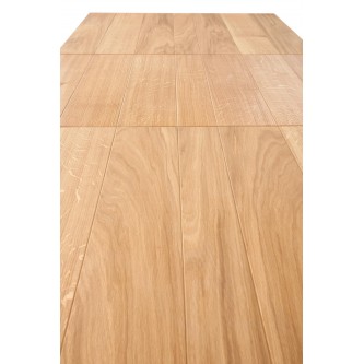 FIESTA stół rozkładany 200-280x100x77 cm dąb naturalny/czarny (3p1szt)