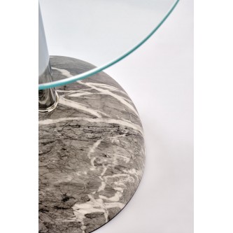 ARIANA ława, popielaty marmur / transparentny (2p1szt)