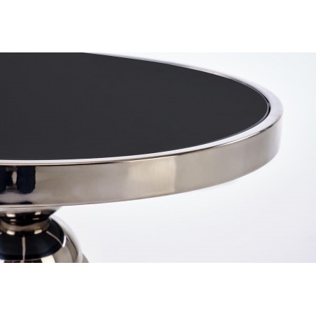 CARLA ława, czarny / srebrny (1p1szt)