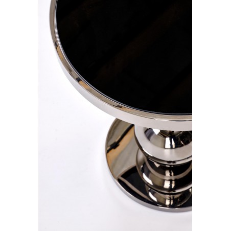 CARLA ława, czarny / srebrny (1p1szt)