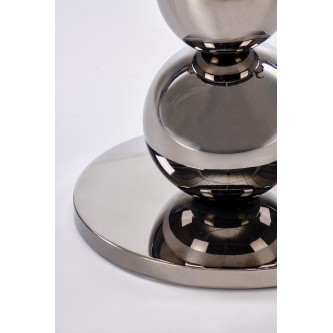 CARLA ława, czarny / srebrny (1p1szt)