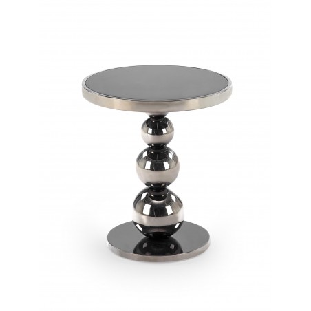 CARLA ława, czarny / srebrny (1p1szt)