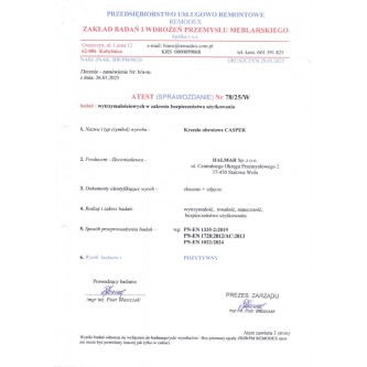 CASPER fotel gabinetowy czarny (1p1szt)