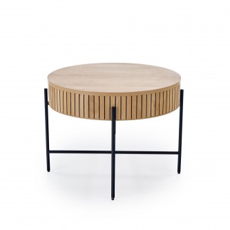 DANTE zestaw 2 ław, naturalny / czarny (1p1zestaw)