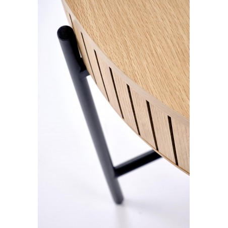 DANTE zestaw 2 ław, naturalny / czarny (1p1zestaw)