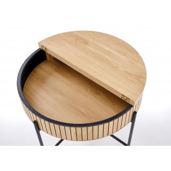 DANTE zestaw 2 ław, naturalny / czarny (1p1zestaw)