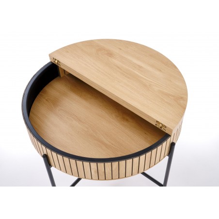 DANTE zestaw 2 ław, naturalny / czarny (1p1zestaw)