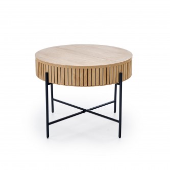 DANTE zestaw 2 ław, naturalny / czarny (1p1zestaw)