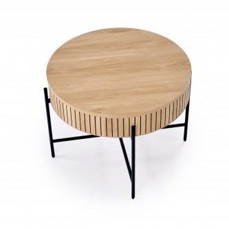 DANTE zestaw 2 ław, naturalny / czarny (1p1zestaw)