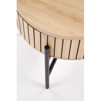 DANTE zestaw 2 ław, naturalny / czarny (1p1zestaw)