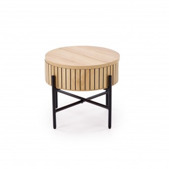 DANTE zestaw 2 ław, naturalny / czarny (1p1zestaw)