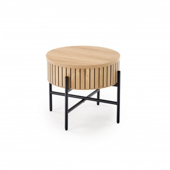 DANTE zestaw 2 ław, naturalny / czarny (1p1zestaw)